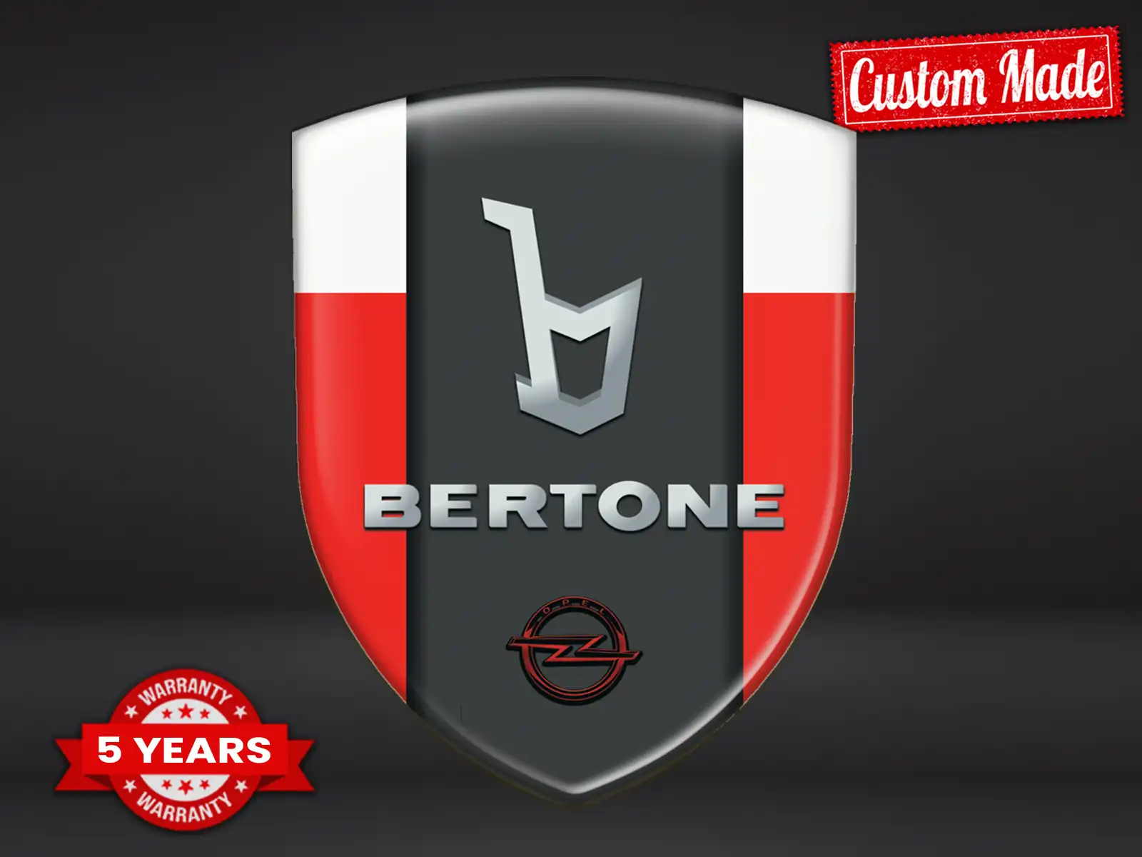 Bertone Logotipos Silicona Auto Estilo Estrella Personalizable